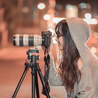 Prise de vue de nuit - Création d'un site web pour photographes